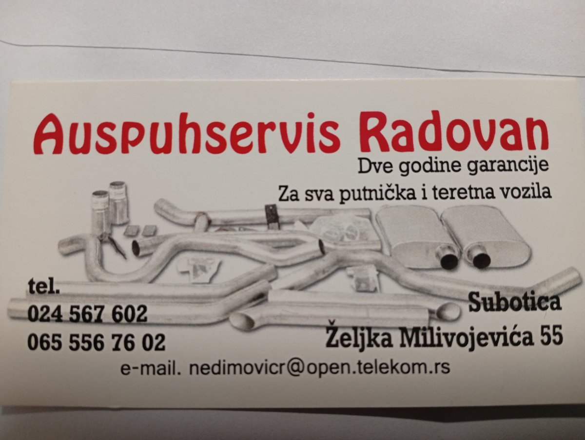 Auspuhservis Radovan