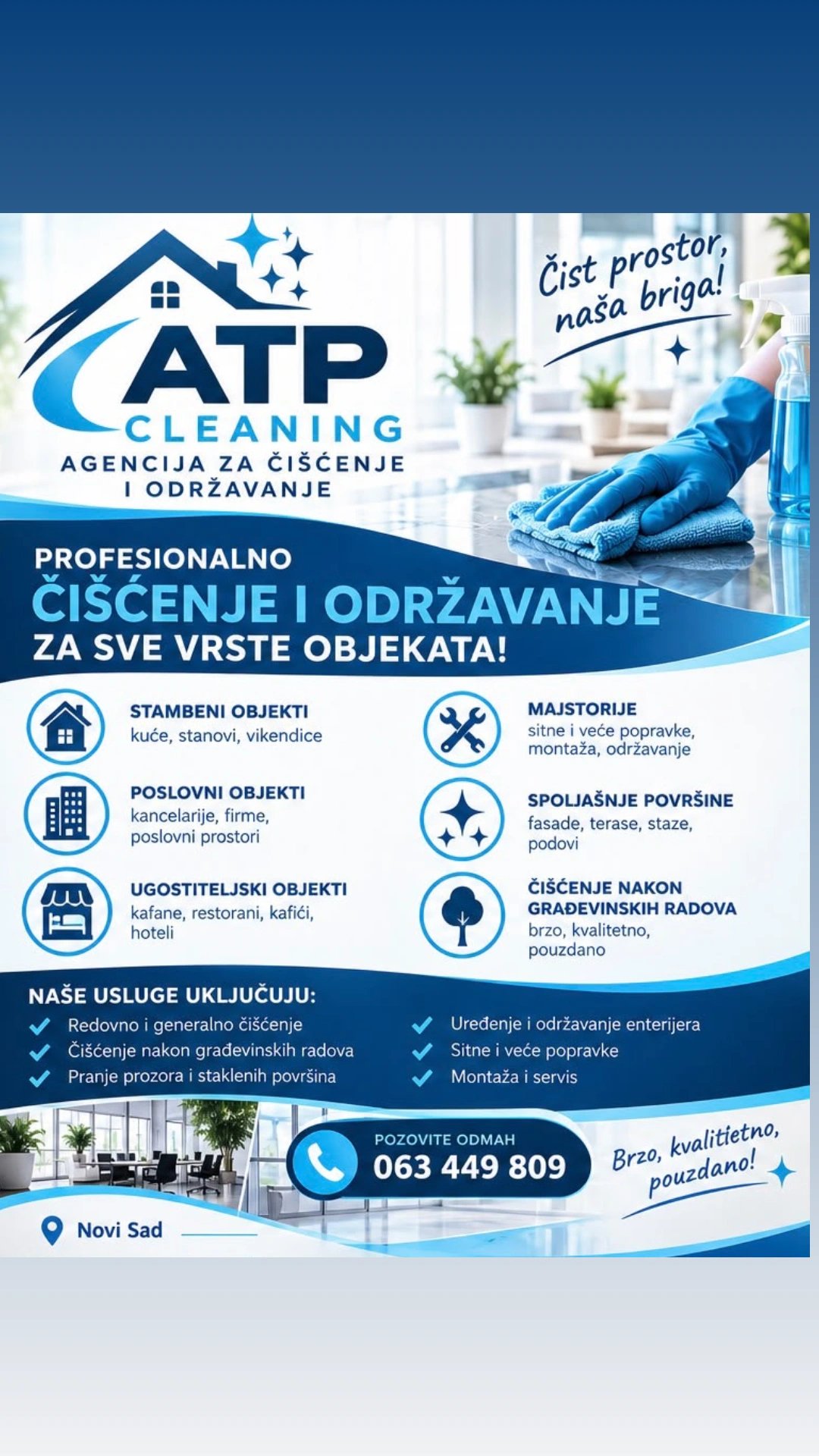 Profesionalno čišćenje i popravke