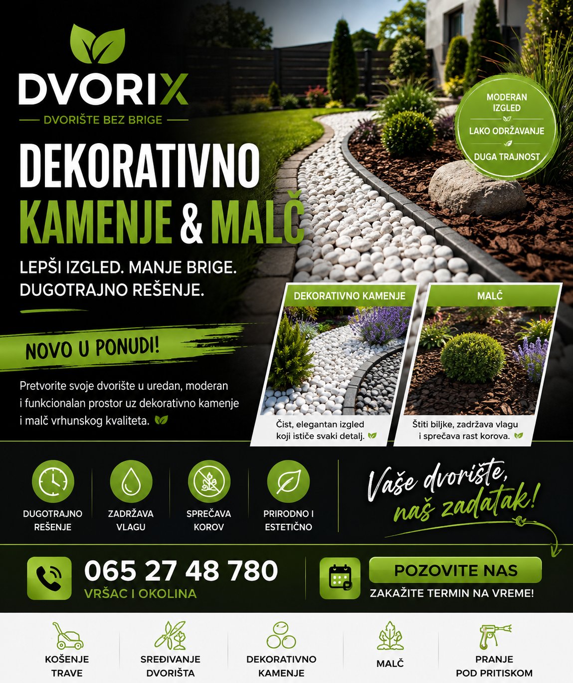 🌿 DVORIX | SREDJIVANJE I ODRŽAVANJE DVORIŠTA - 1