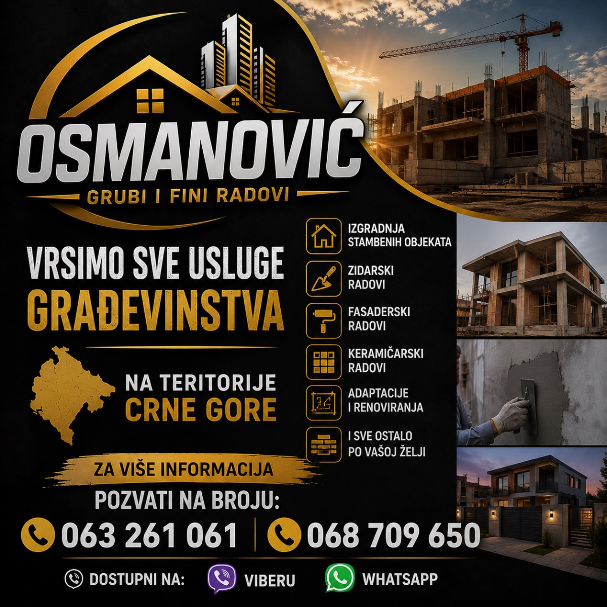 Gradjevniska firma OSMANOVIC nudimo sve gradjevinske usluge sirom ch - 1